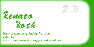 renato woth business card
