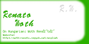 renato woth business card